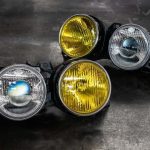 BMW E30 "Frenchie" Headlights - Clear Low Beam Lenses w/ Yellow High Beam Lenses