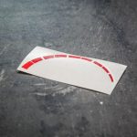 E30 Alpina Style Tach Strip (Green or Red stripes)