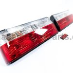 EURO RED / CLEAR REAR LIGHT & SEAL SET FOR E30 LATE MODEL