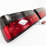 EURO RED / SMOKED REAR LIGHT & SEAL SET FOR E30 LATE MODEL